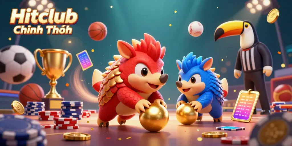 Experience thrilling gameplay at Hitclub Chính Thức with vibrant pangolins and exciting casino elements.